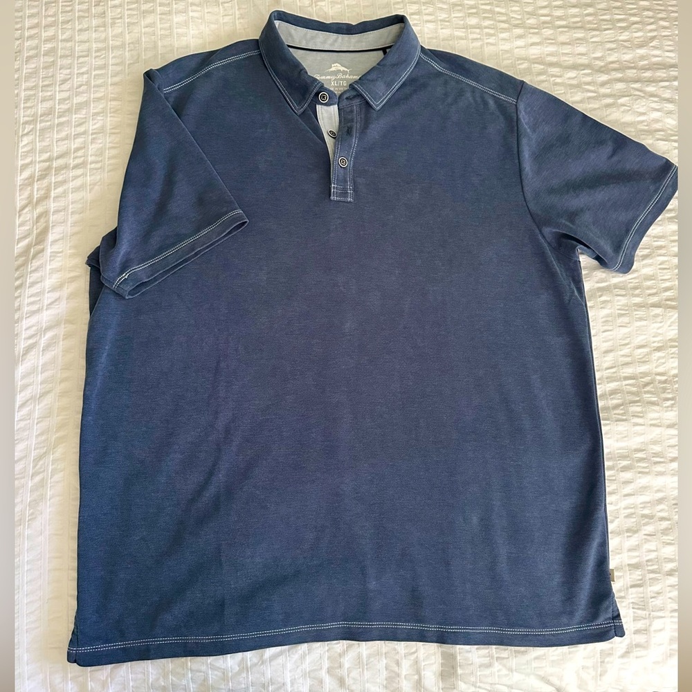Tommy Bahamas polo shirt. Slate blue/grey. Size XL